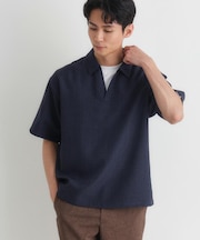 BACK NUMBER(バックナンバー)リネンライクスキッパーシャツ
