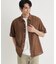 カラミ織り半袖シャツ