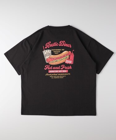 フードプリントTシャツ