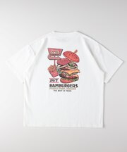 フードプリントTシャツ