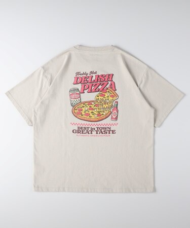フードプリントTシャツ