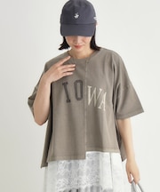 切替プリントTシャツ