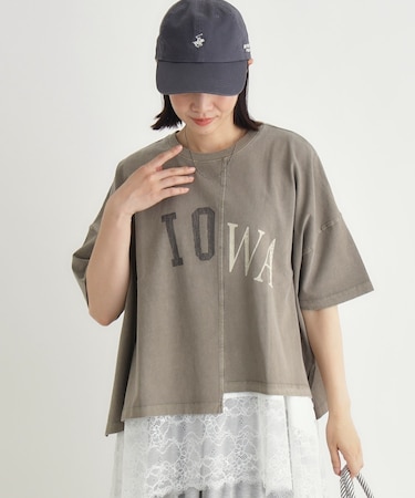 切替プリントTシャツ