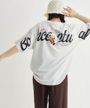 袖刺繍ビッグTシャツ