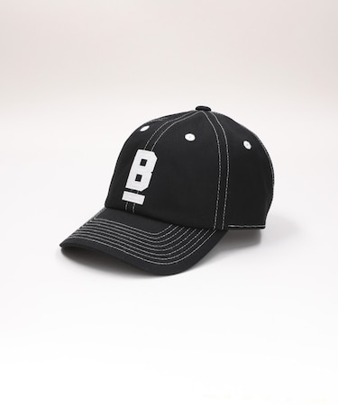 BACK NUMBER(バックナンバー)コットンツイル配色ステッチＢロゴキャップ