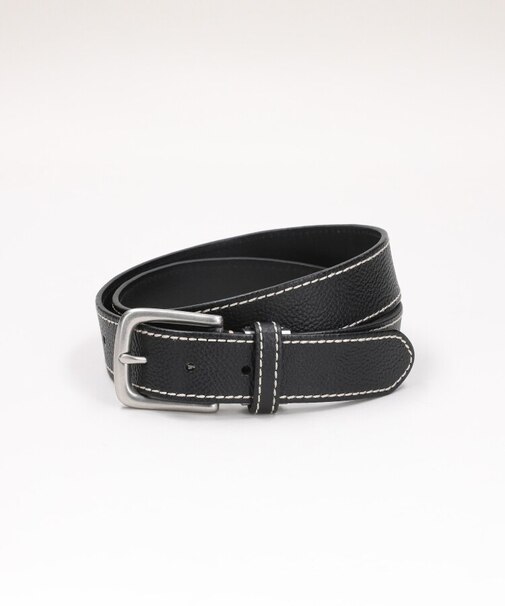 BACK NUMBER(バックナンバー)３４ｍｍレザーサイドステッチスクエアバックルベルト