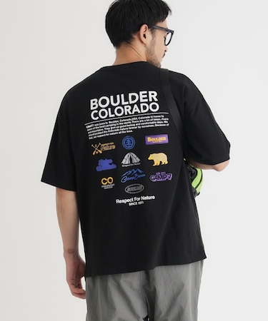 「CAMP7」バックロゴプリントTシャツ