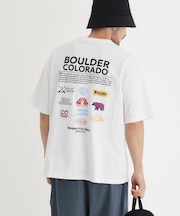 「CAMP7」バックロゴプリントTシャツ