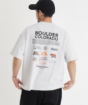 「CAMP7」バックロゴプリントTシャツ