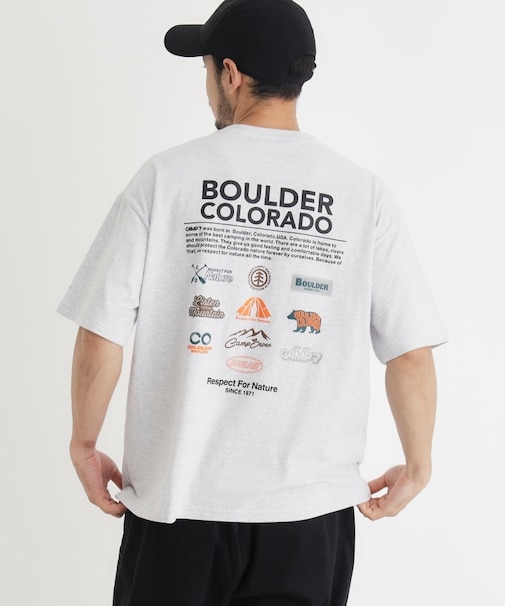 「CAMP7」バックロゴプリントTシャツ