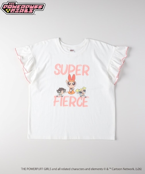 【パワーパフガールズ】袖フリルTシャツ