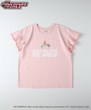 【パワーパフガールズ】袖フリルTシャツ