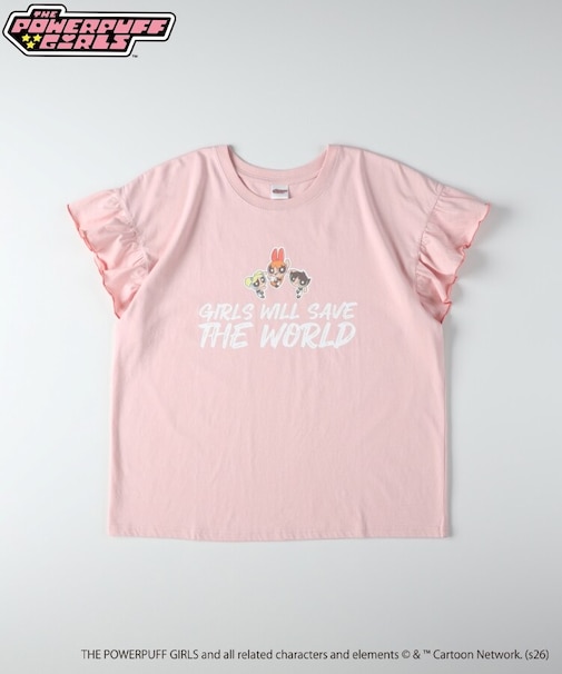 【パワーパフガールズ】袖フリルTシャツ