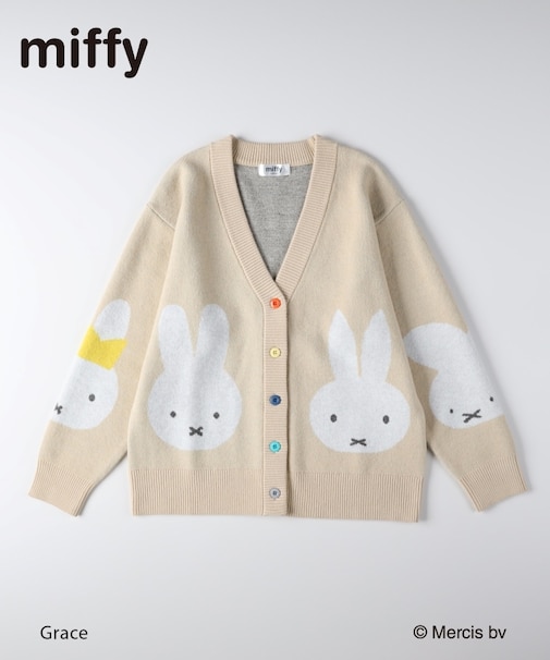 【miffy】 ミッフィーカーディガン