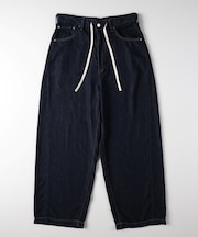 「SUNDAY JEANS」 バレルワイドデニムパンツ（吸湿／速乾）