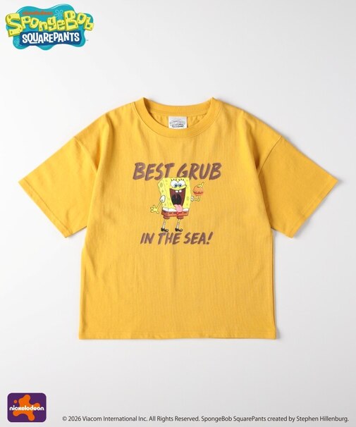 【スポンジ・ボブ】プリントTシャツ(親子リンク)