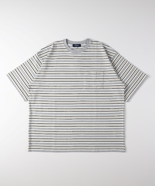 マルチボーダークルーネックTシャツ｜ライトオンの通販｜&mall（アンド