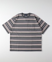 マルチボーダークルーネックTシャツ