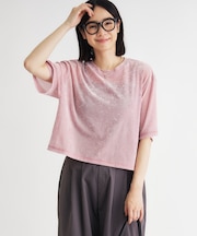 ベロア半袖Tシャツ