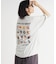 《体型カバー》ネコバッグプリントTシャツ
