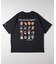 《体型カバー》ネコバッグプリントTシャツ