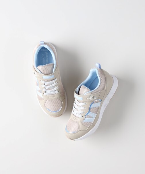 《Ag+抗菌防臭/洗えるインソール/耐摩耗ラバー/軽量》MOONSTAR LUVRUSH グリッタ／スニーカー