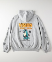 VISION ダンボールジップパーカー