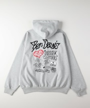 BEN DAVIS バックプリントジップパーカー