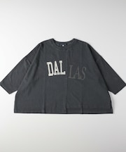 ロゴ切替7分袖T