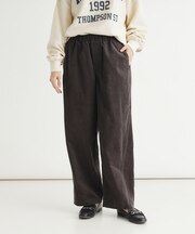 《ウエストゴム》コーデュロイコクーンパンツ