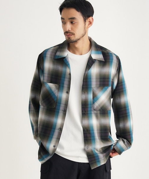 TRチェックシャツ