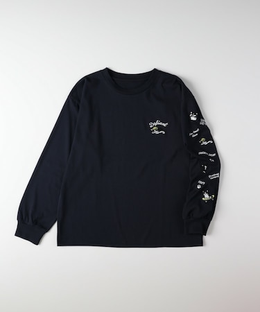 ねこ刺繍ロンT