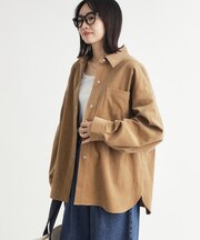 コーデュロイビッグシャツ