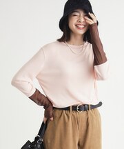 袖チュールロンT
