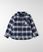 《110-160cm展開》チェックシャツ