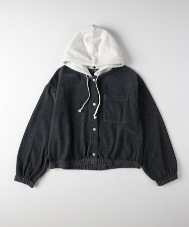 《店舗人気アイテム》2WAYシェニールフードシャツ