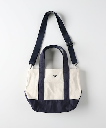 《多ポケット》CAMP7 2wayキャンバスミニトートバッグ