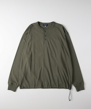 《ドロスト付き》ロストコットンOEヘンリーネックロンT