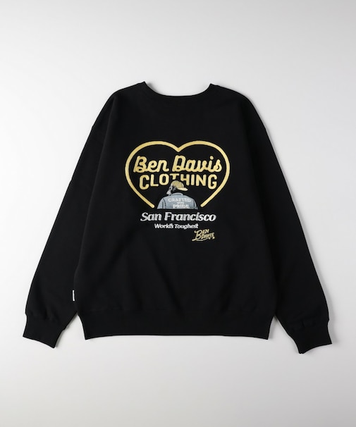 《店舗人気アイテム》BEN DAVIS バック刺繍スウェットプルオーバー