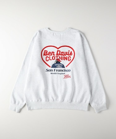 《店舗人気アイテム》BEN DAVIS バック刺繍スウェットプルオーバー