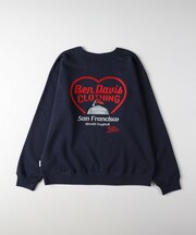 BEN DAVIS バック刺繍スウェットプルオーバー