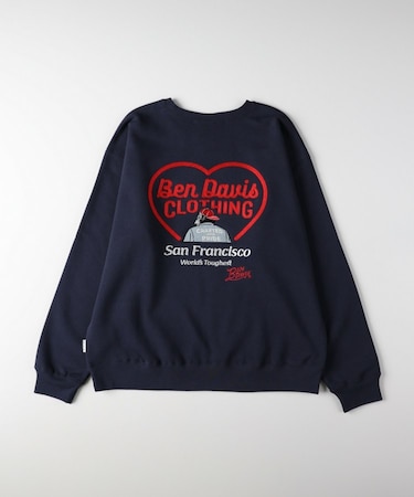 《店舗人気アイテム》BEN DAVIS バック刺繍スウェットプルオーバー