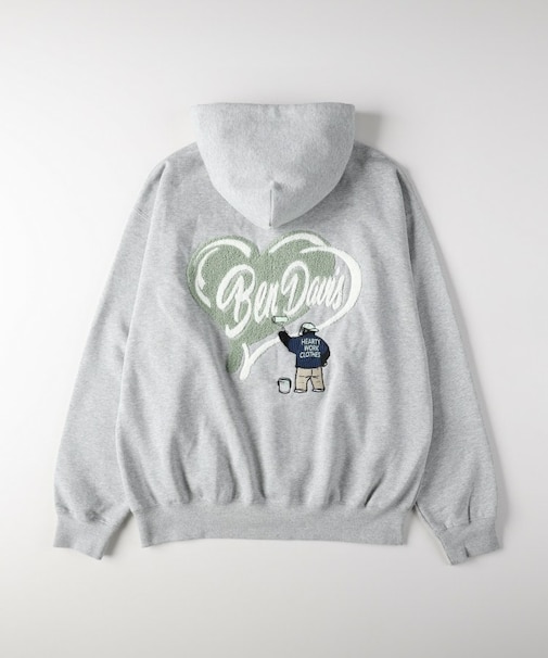 《店舗人気アイテム》BEN DAVIS ハートサガラ刺繍パーカー