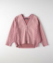 カットフラノドッキングカーディガン