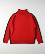 サドルスリーブタートルニット
