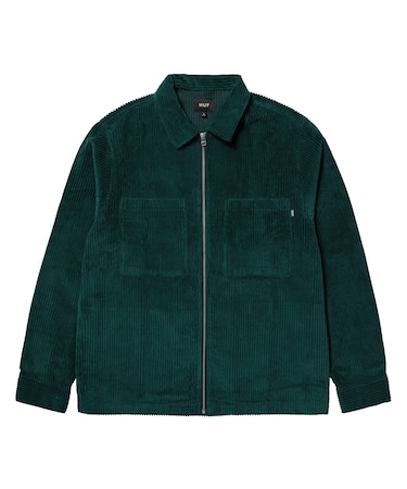 TWO TONE CORDUROY ZIP SHACKET
