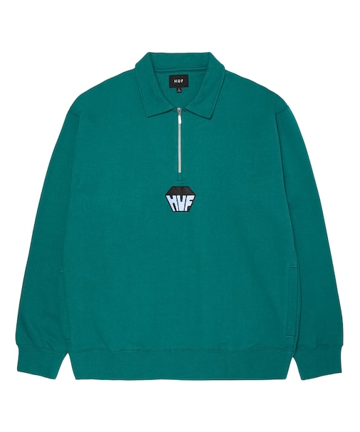 BIG BLOCK 1/4 ZIP FRENCH TERRY