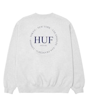 FINE PRINT FLEECE CREW