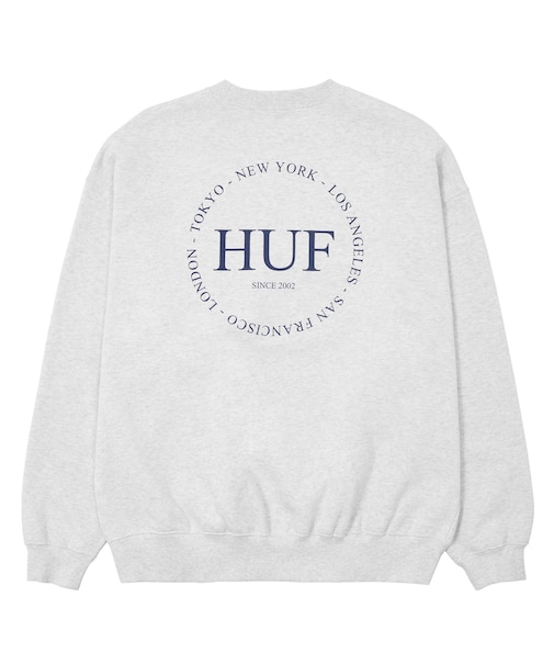 FINE PRINT FLEECE CREW