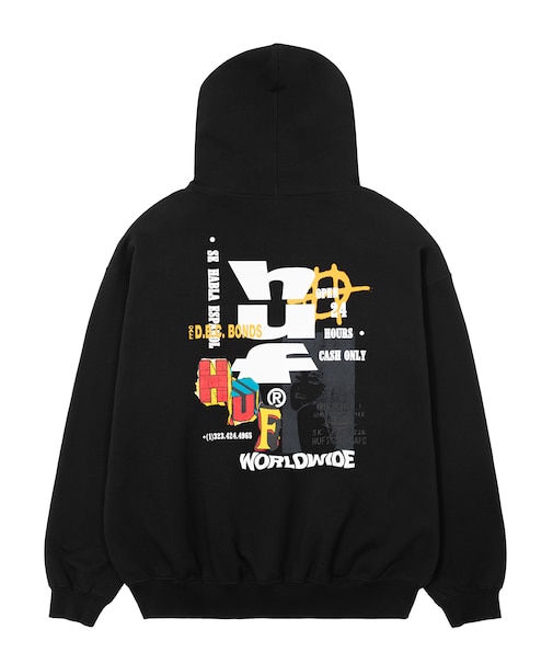 CUT AND PASTE FLEECE HOODIE